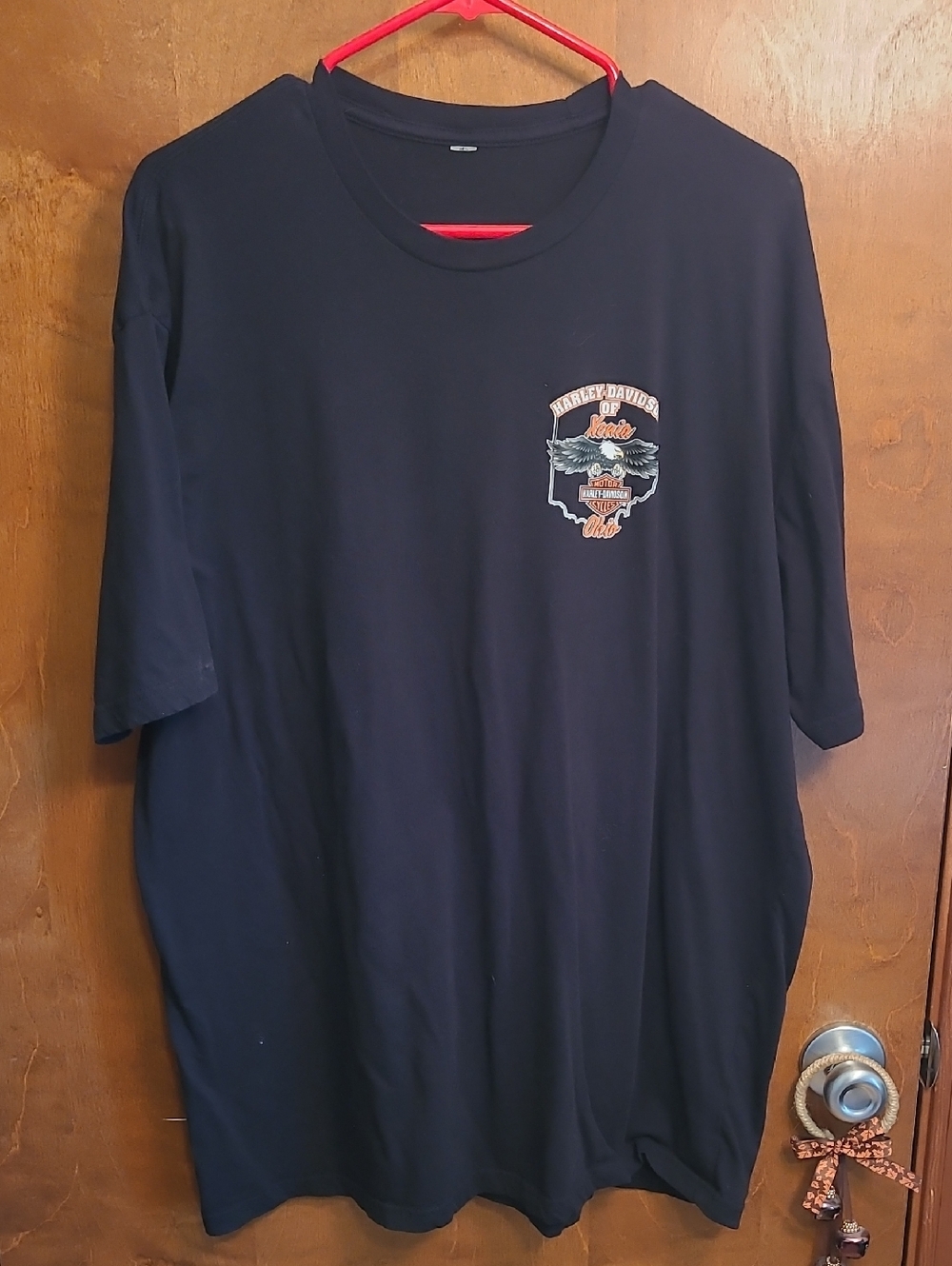 Harley-Davidson Short Sleeve Tee with Orange Chest Logo